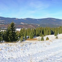 Besník pohľad na Kráľovu hoľu a Vysoké Tatry IMG_3998_hdr_panorama